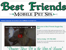 Tablet Screenshot of bestfriendsdoggiedayspa.net